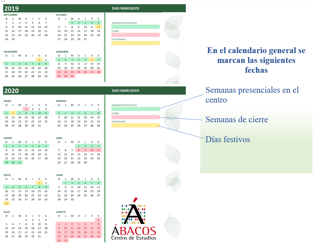 CALENDARIO WEB